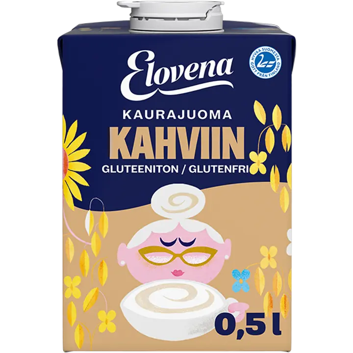 Elovena 0,5l kaurajuoma kahviin