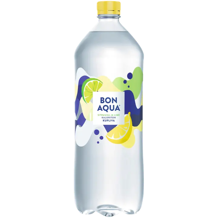 Bonaqua Sitruuna-Lime Hiilihapotettu juoma muovipullo 1,5 L
