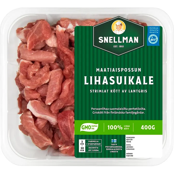 Snellman Maatiaispossun lihasuikale 400g