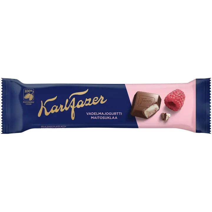 Karl Fazer vadelmajogurtti suklaapatukka 37g