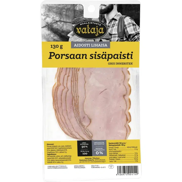 Vataja Porsaan sisäpaisti viipale 130g