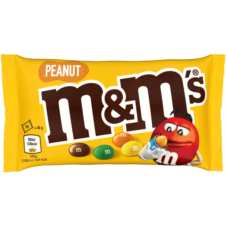M&M's Peanut maitosuklaa 45g