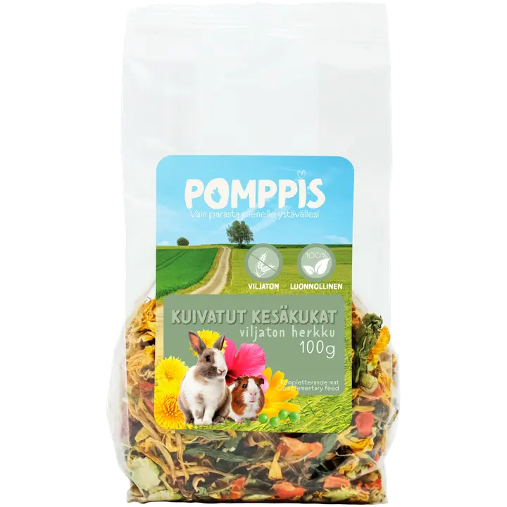 Pomppis kuivatut kesäkukat 100g