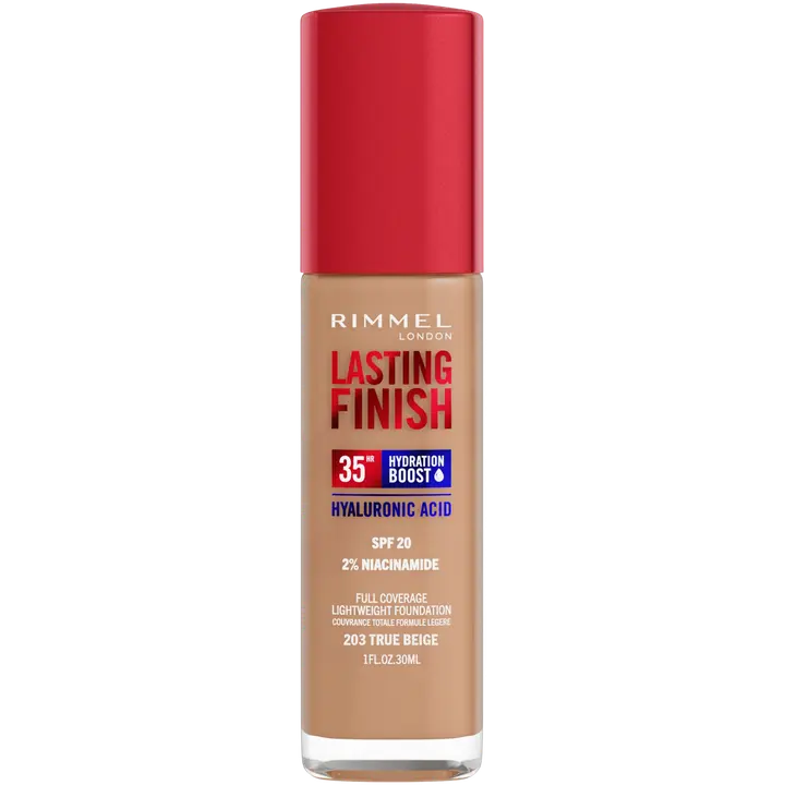 Rimmel London Lasting Finish 35H Foundation meikkivoide 30ml, 203 True Beige