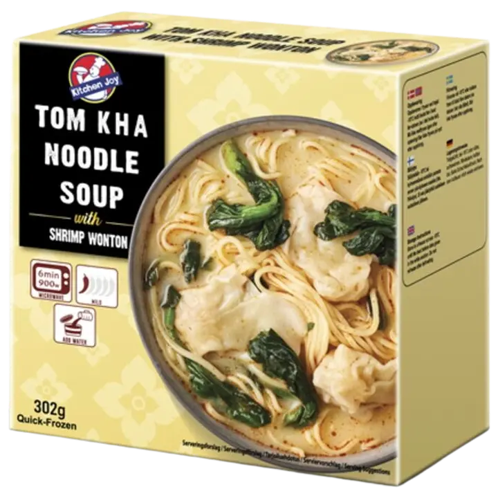 Kitchen Joy Tom Kha Wonton nuudelikeitto katkaravuilla 302g