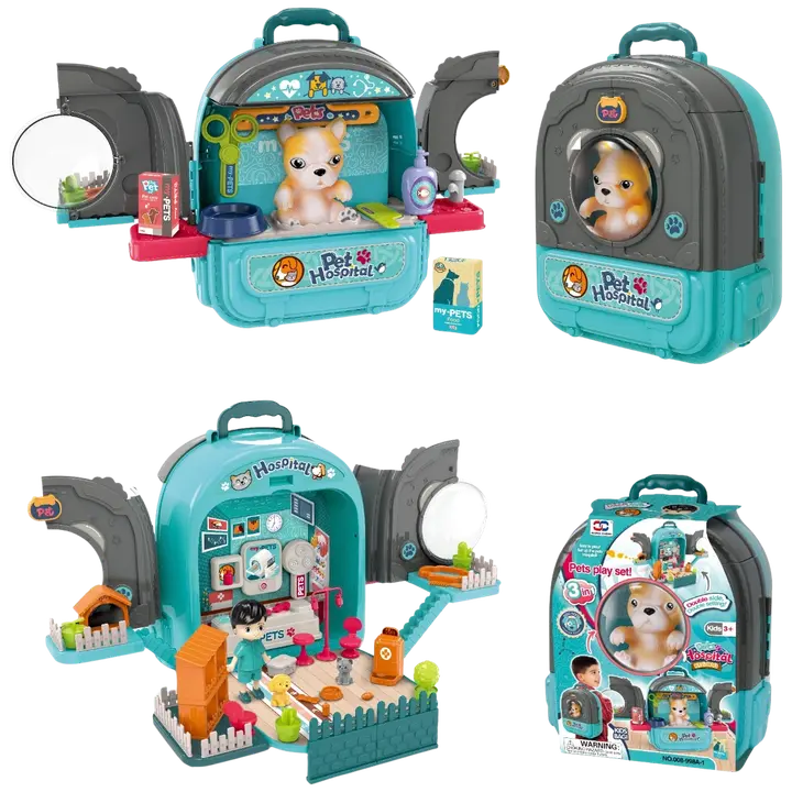 Koera mängukmpl seljakotis