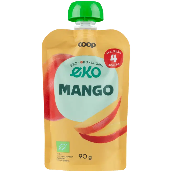 Coop Eko mangopuré ekologisk 4 mån 90 g