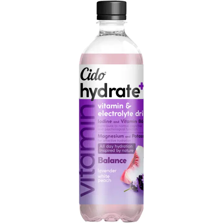 CIDO Hydrate+ Balance Lavendel-Valge virsik jook 600 ml