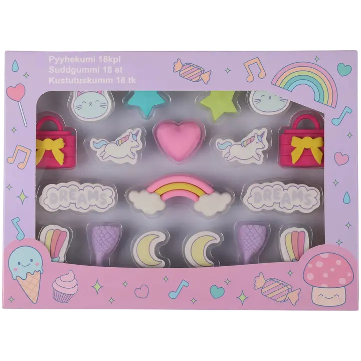 Kustukummid dreams 18 tk