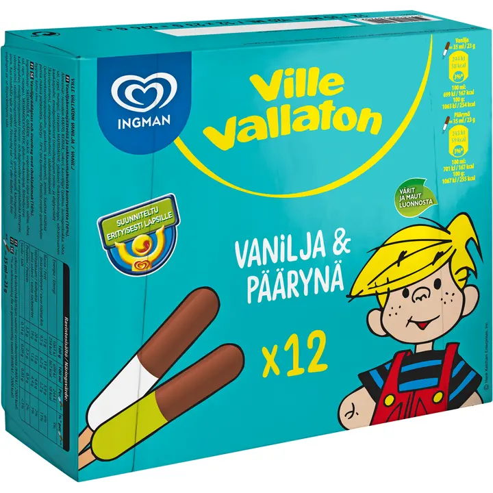 Ingman Ville Vallaton 420ML / 276g monipakkaus Vanilja-Päärynä