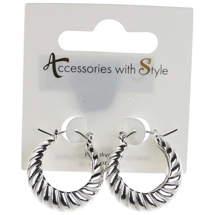 Kõrvarõngad rõngas hõbedane