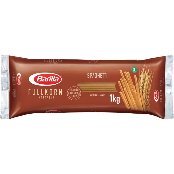 Barilla Täysjyvä Spaghetti n.5 durumtäysjyvävehnästä valmistettu pasta 1kg
