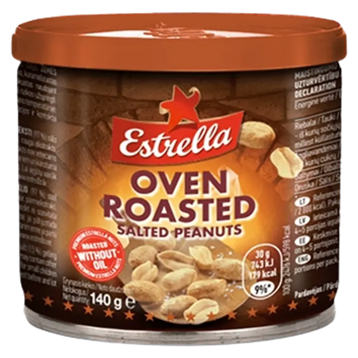 Estrella ahjus röstitud maapähklid 140 g