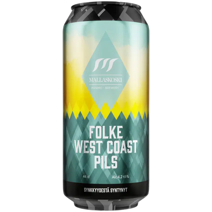 Mallaskoski Folke West Coast Pils 44cl 4,2 til-%