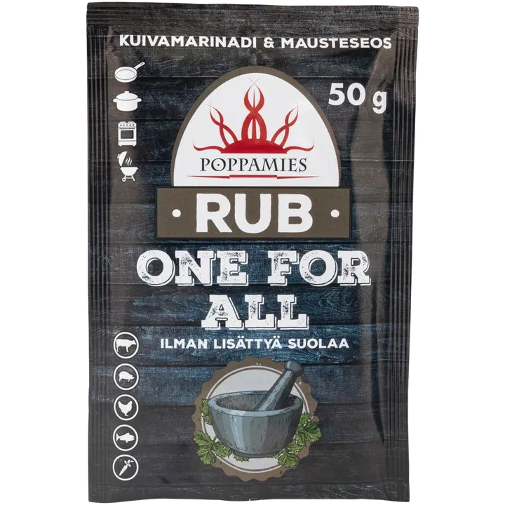 Poppamies Rub One For All mausteseos ilman lisättyä suolaa 50g