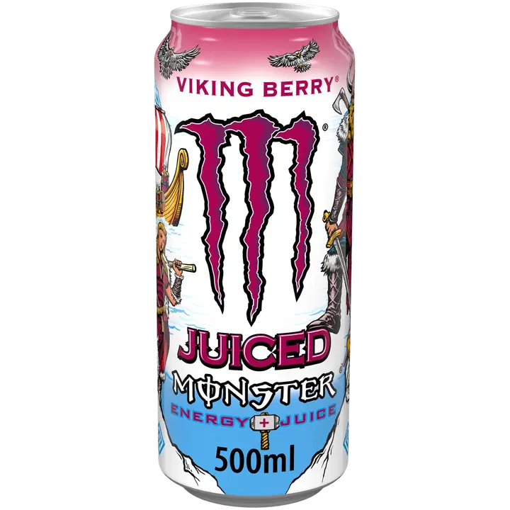 Monster Juice Viking Berry energiajuoma tölkki 0,5 L