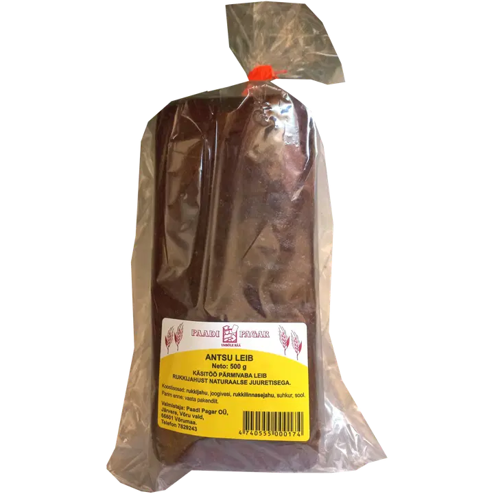 Paadi Pagar Kästitöö Pärmivaba Leib Ants 500 G