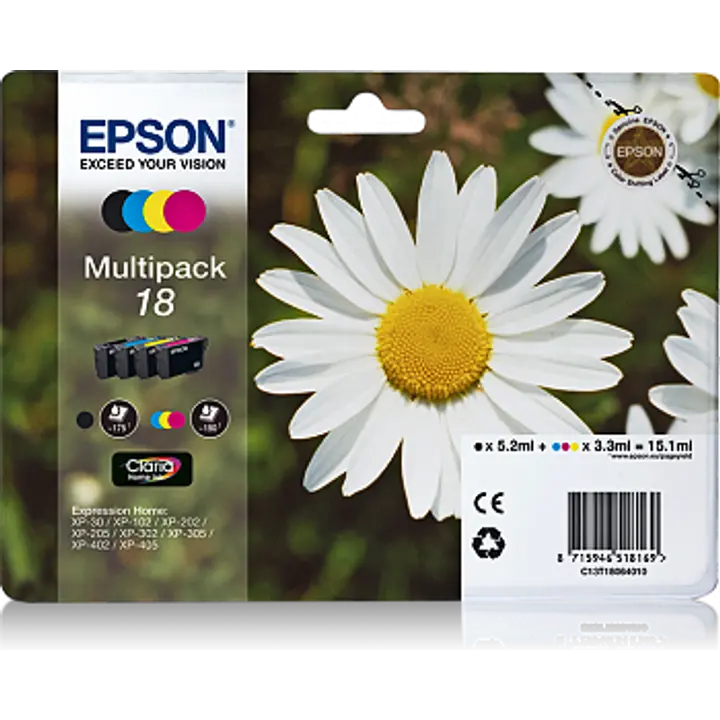 Epson moniväripakkaus mustepatruuna T1806