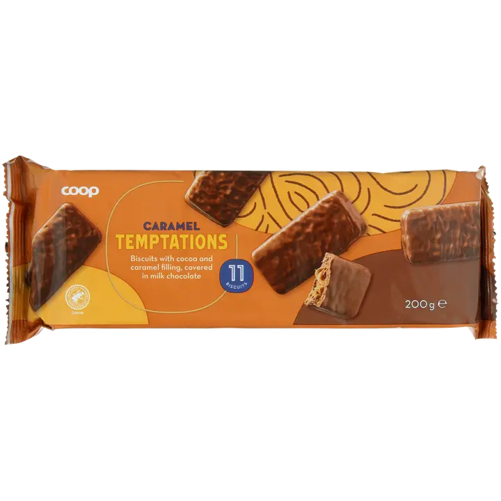 Coop Caramel Temptations täytekeksi 200 g