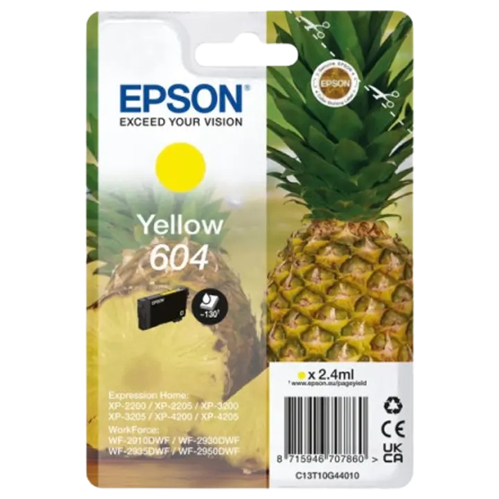 Epson mustepatruuna 604 keltainen