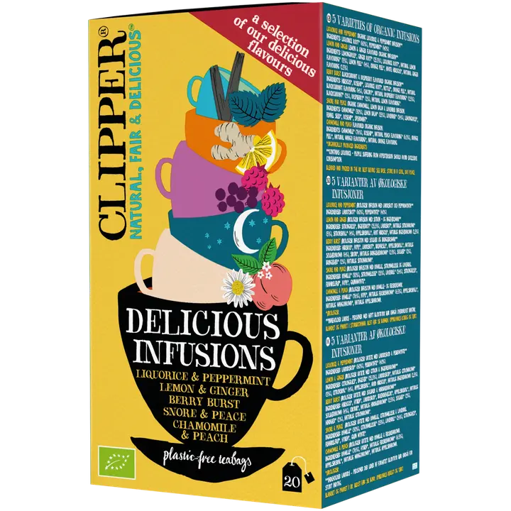 Clipper Delicious Infusions luomuyrttiteelajitelma 20ps / 38g