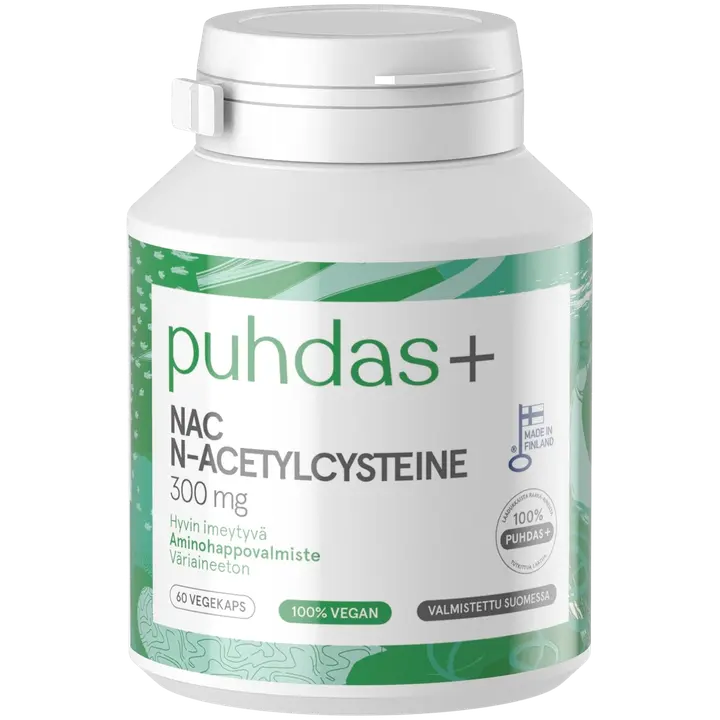 Puhdas+  NAC 300 mg  60 vegekaps