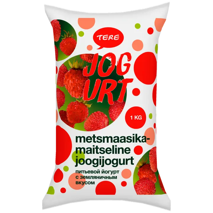 Tere joogijogurt metsmaasika, 1 kg