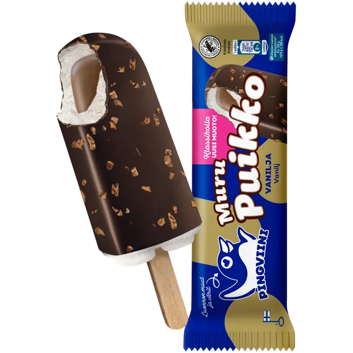 Pingviini Muru kermajäätelöpuikko Vanilja 40g/0,6dl