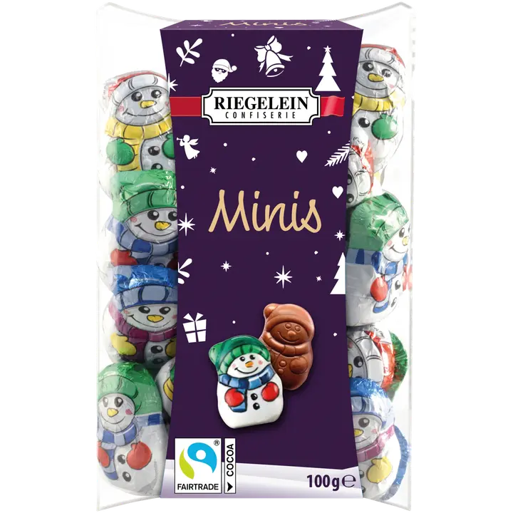 Riegelein Suklaiset minilumiukot 100g Fairtrade
