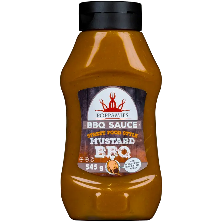 Poppamies BBQ Sauce Mustard BBQ grillikastike 545g