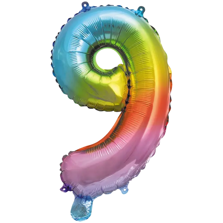 Decorata Party foliopallo Rainbow 35 cm No. 9