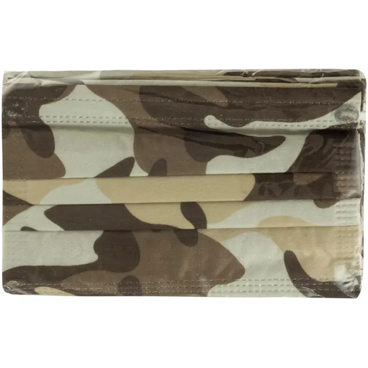 Lasten kasvomaski 10, kpl, Brown Camo