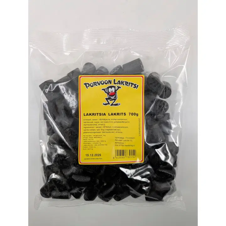 Porvoon Lakritsi Original 700g lakritsi