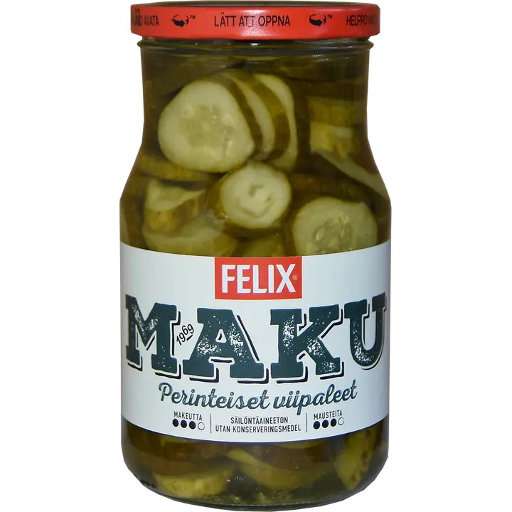 Felix Maku viipaloituja kurkkuja mausteliemessä 840/480g