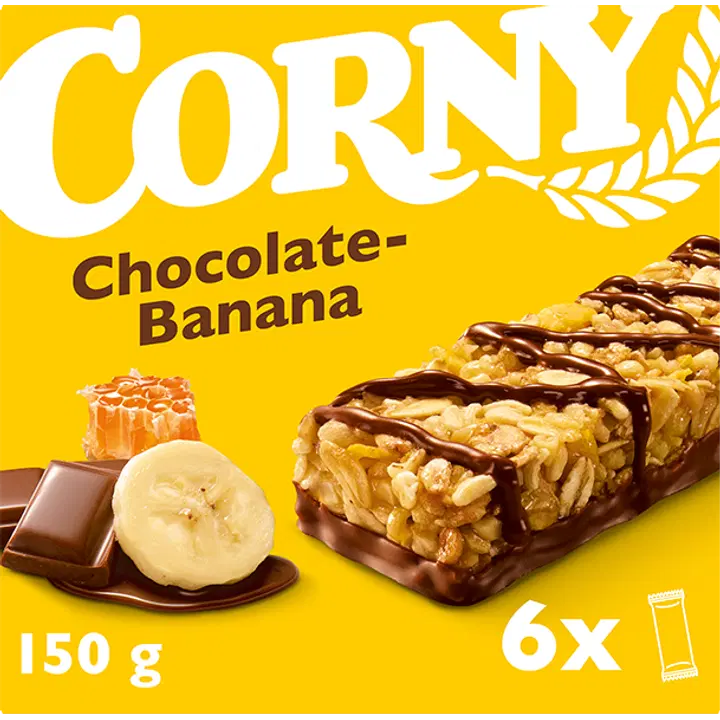 Corny Chocolate-Banana välipalapatukka 6x25g