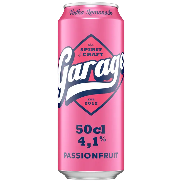 Garage Vodka Lemonade Passionfruit juomasekoitus 4,1 % tölkki 0,5 L