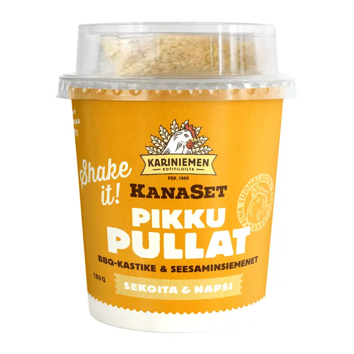 Kariniemen KanaSet® pikkupullat & BBQ-kastike & seesaminsiemenet 180 g