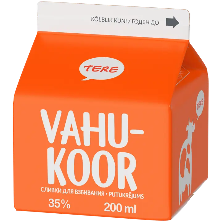 Vahukoor 35% 200ML laktoosivaba