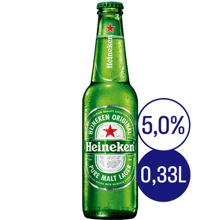 Heineken olut 5,0% 0,33 l