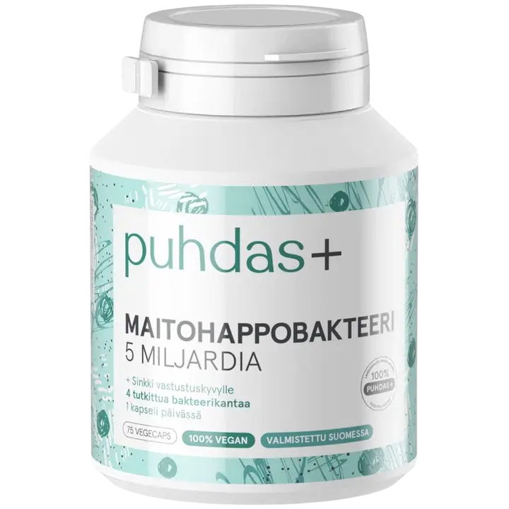 Puhdas+ Maitohappobakteeri 5 mrd 75kaps