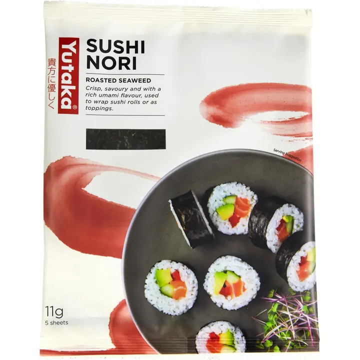 Yutaka Sushi Nori paahdettua merilevää 11g