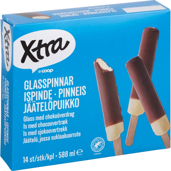 Xtra vaniljajäätelöpuikko14 x 42 ml/25 g