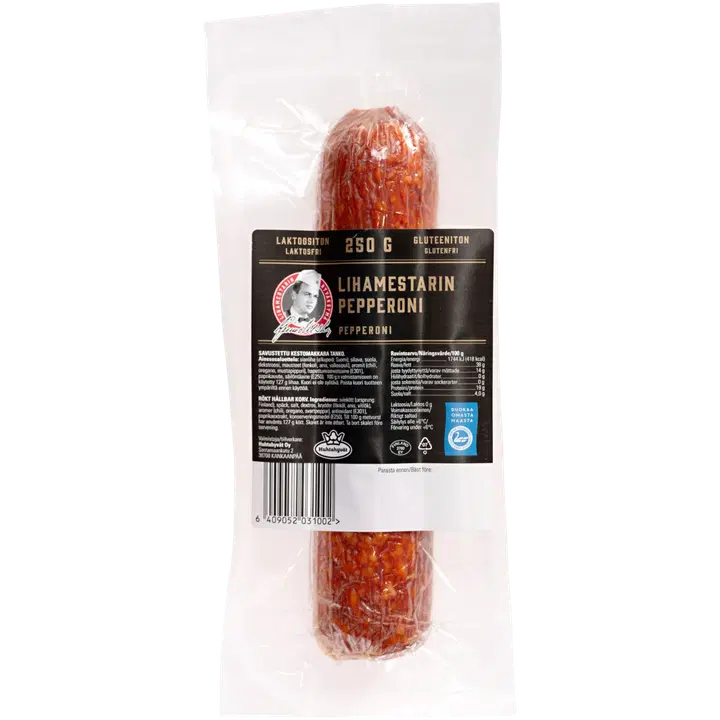 Huhtahyvät Lihamestarin Pepperoni tanko 250g