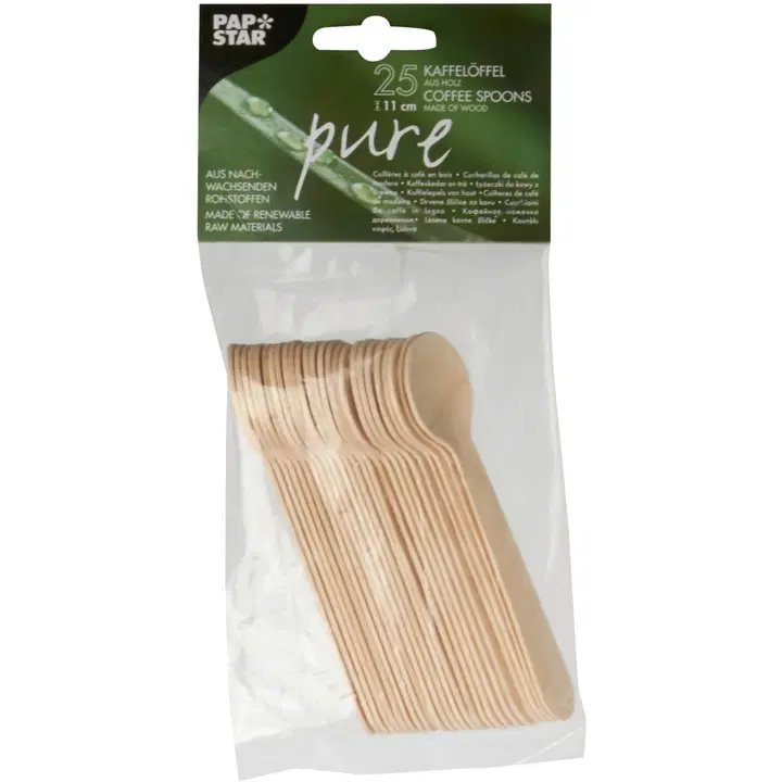 Kahvilusikat puu 11 cm