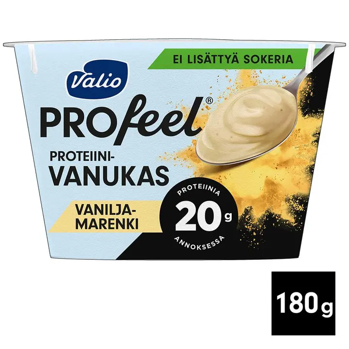 Valio PROfeel® proteiinivanukas 180 g vanilja-marenki laktoositon