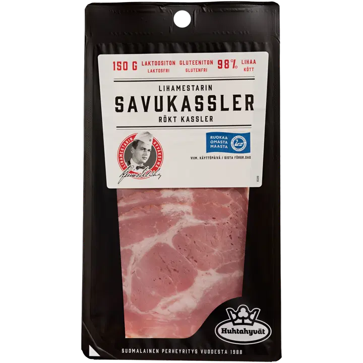 Huhtahyvät Lihamestarin Savukassler 150g