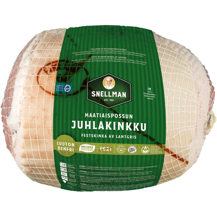 Snellman Maatiaispossun juhlakinkku luuton harmaasuolattu pakaste n5kg