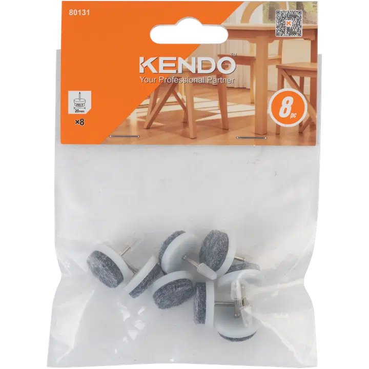 Kendo huopatassu naula 20 mm 8 kpl, valkoinen