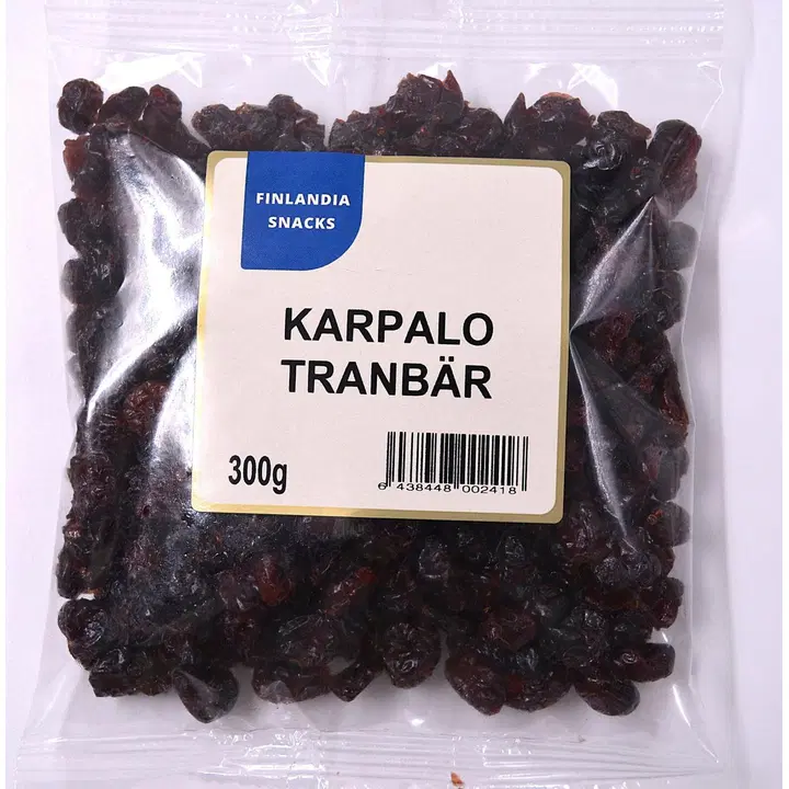 Finlandia Snacks kuivattu Karpalo 300g