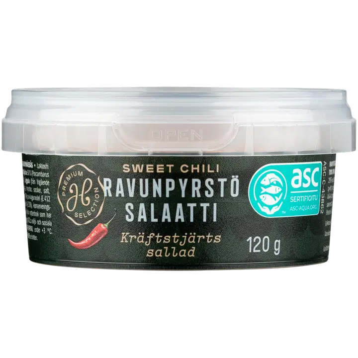 Herkku Sweet Chili ravunpyrstösalaatti 120 g